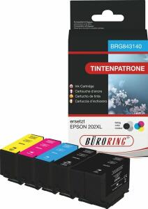 Multipack für Epson Expression Premium, ersetzt Epson 202XLBK/PBK/C/M/Y, Inhalt: 1x 22 ml, 4x 12 ml