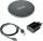 Wireless Charger BA2, Induktive Ladestation zum Aufladen von Smartphones inkl. Schnellladenetzteil, schwarz/Alu