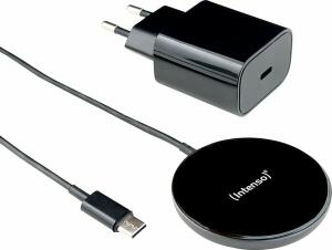 Magnetic Wireless Charger MB1, Aluminiumgehäuse, magnetisches Induktionsladepad Oberfläche aus gehärtetem Glas, schwarz