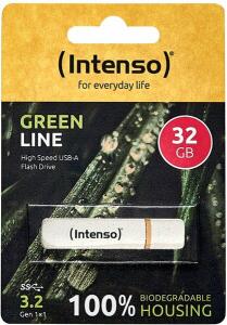 Green Line USB-Stick 3.2 Gen 1 x 1, 32 GB, 70 MB/s, recycelbar, beige/braun