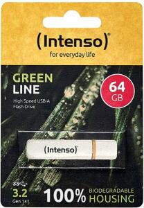 Green Line USB-Stick 3.2 Gen 1 x 1, 64 GB, 70 MB/s, recycelbar, beige/braun