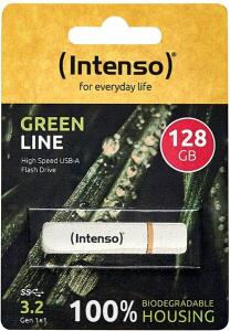 Green Line USB-Stick 3.2 Gen 1 x 1, 128 GB, 70 MB/s, recycelbar, beige/braun