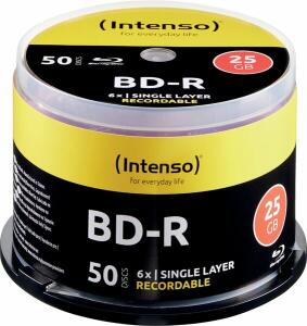 Blu-Ray Rohling, BD-R, 25 GB, 6x Speed, 50er CakeBox