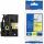 Schriftbandkassette, Flexi-Tape, TZe-FX661, 36 mm breit / 8 m lang, schwarz auf gelb, laminiert