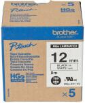 Schriftbandkassette, HGe-23, 12 mm / 8 m lang, schwarz...