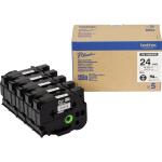 Schriftbandkassette, HGe-25, 24 mm / 8 m lang, schwarz...
