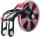 Textilfarbband, MC-FA1RD, 38 mm breit / 300 m lang, rot, für Tape Creator TP-M5000N