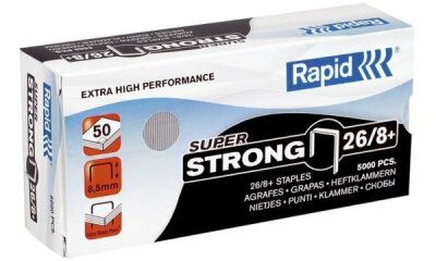 Rapid Heftklammern Super Strong 26/ 8+ galvanisiert (68861600)
