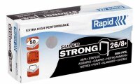 Rapid Heftklammern Super Strong 26/ 8+ galvanisiert...