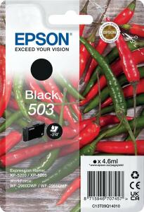 Tintenpatrone 503 für  Expression Home XP-5200, WorkForce WF-2960DWF, Inhalt: 4,6, ml,  für ca. 210 Seiten, schwarz