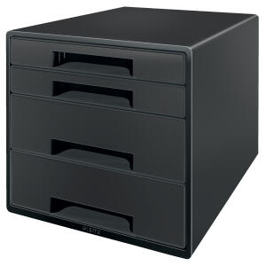 Schubladenbox Recycle 4 Laden schwarz
