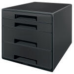 Schubladenbox Recycle 4 Laden schwarz