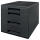 Schubladenbox Recycle 4 Laden schwarz