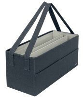Tasche Hot Desking Stoff  samtgrau