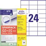 Universaletiketten 70x36 weiß