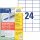 Universaletiketten 70x37 weiß