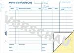 Materialanforderung A5 2x40Blatt SD blau