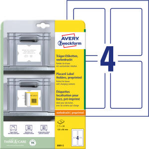 Universaletiketten 120x80mm weiß/hellgra