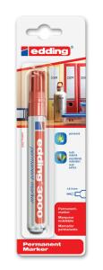 Edding Permanentmarker 3000 1er-Blister rot