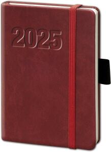 Buchkalender V Book A6 bordeaux