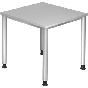 Schreibtisch 80x80cm grau