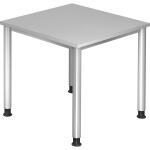 Schreibtisch 80x80cm grau