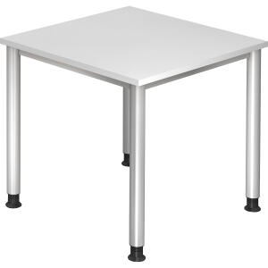 Schreibtisch 80x80cm weiß