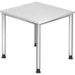 Schreibtisch 80x80cm weiß