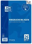 Oxford Ringbucheinlagen, A4, 50 Blatt, Lineatur 25, SCRIBZEE® kompatibel