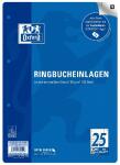 Oxford Ringbucheinlagen, A4, 50 Blatt, Lineatur 25, SCRIBZEE® kompatibel