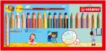 STABILO woody 3 in 1, 18er Etui mit Pinsel, Spitzer,...