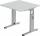 Schreibtisch 80x80cm grau/sil
