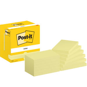 Haftnotiz Post-it 100 Blatt / Block gelb, 127x76mm