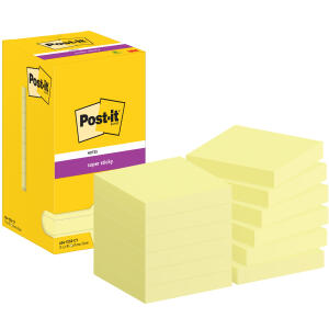 Haftnotizblock 12BL 76x76 gelb