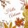 Motivserviette 33x33cm Herbst