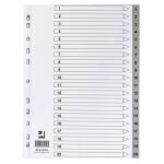 Ordnerregister 1-20 A4 PP grau
