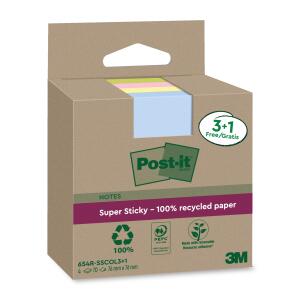 Haftnotizblock Recycled farbig