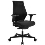 Drehstuhl mit AL Sitness X-Back schwarz