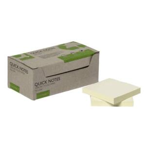 Haftnotizblock 100BL 12BK Recyceld gelb