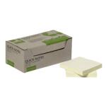 Haftnotizblock 100BL 12BK Recyceld gelb