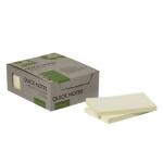 Haftnotizblock 100BL 12BK  Recyceld gelb