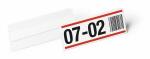 Durable Etikettentasche 100x38mm tr 10St selbstklebend Hard Cover