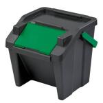 Abfalltrenner Tower 3ST 30L schwarz