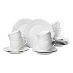 Kaffeeservice 18tlg. weiß