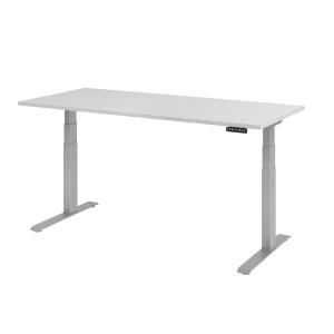 Schreibtisch elekt.höhenv. grau/silber