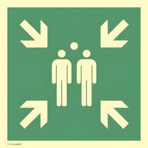 Hinweisschild Sammelstelle Alu ISO7010 4060081026821