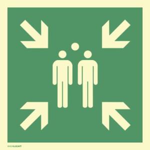 Hinweisschild Sammelstelle Alu ISO7010