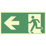 Schild Rettungsweg links sk ISO7010