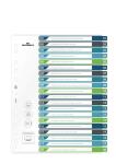 Durable Ordnerregister A4 hoch 20tlg farbige Taben 4005546735139