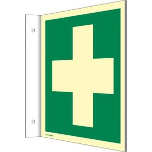 Fahnenschild Erste Hilfe ISO7010